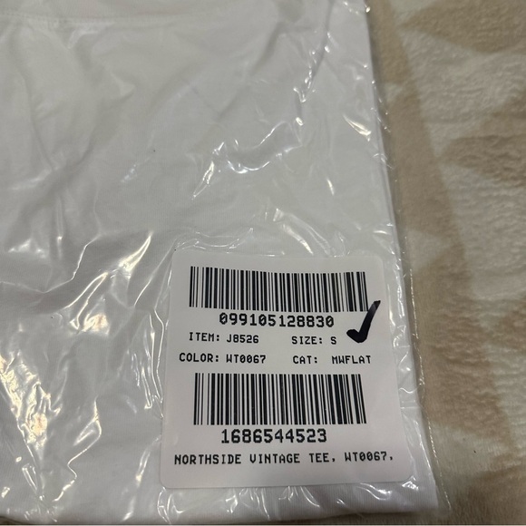 Madewell north side vintage tee shirt white chalk nwot - Picture 5 of 5